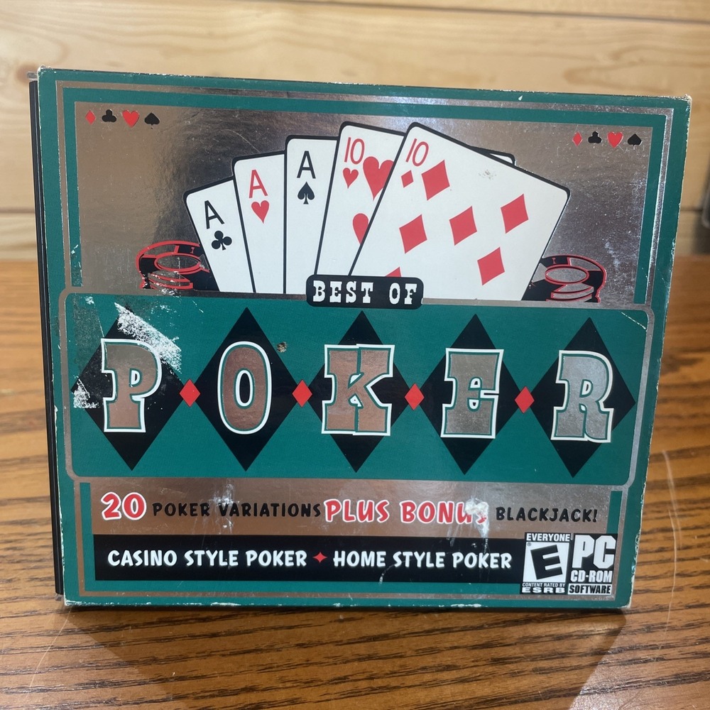 2003 Best Of Poker Casino Style Poker Blackjack PC CD-ROM Games